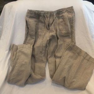 J Jill Linen draw string pants - size 12